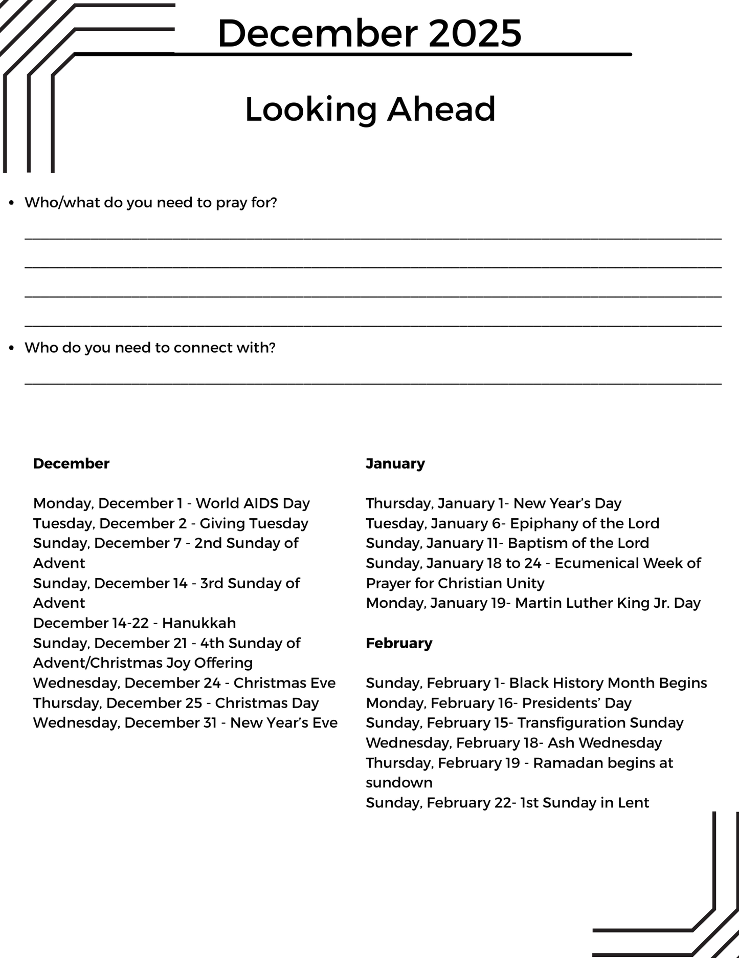 Care Ministry Journal - 2026