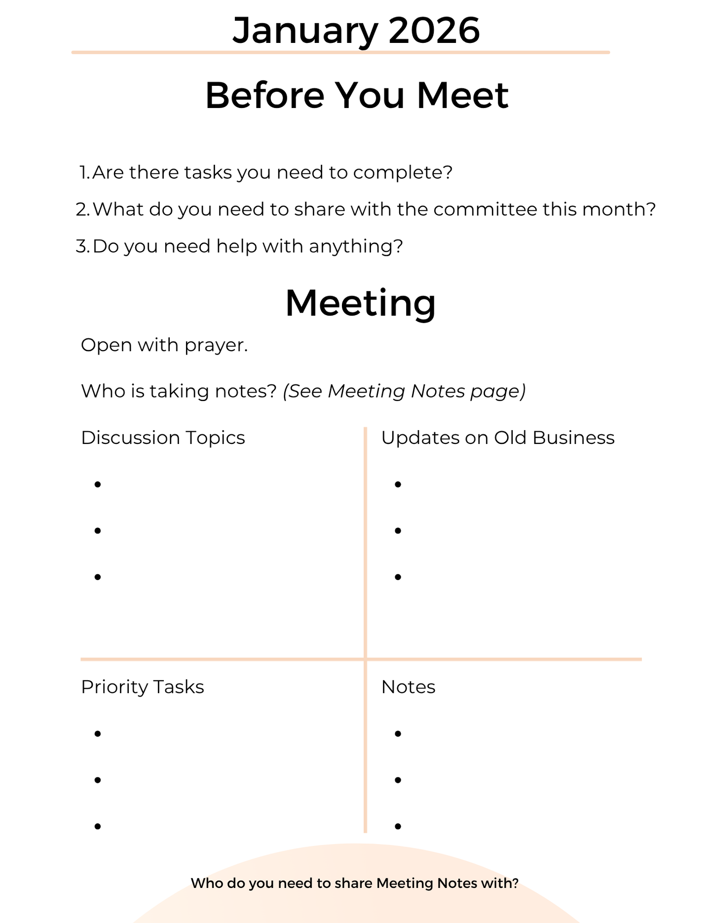 Committee/Task Force/Team Journal - 2026