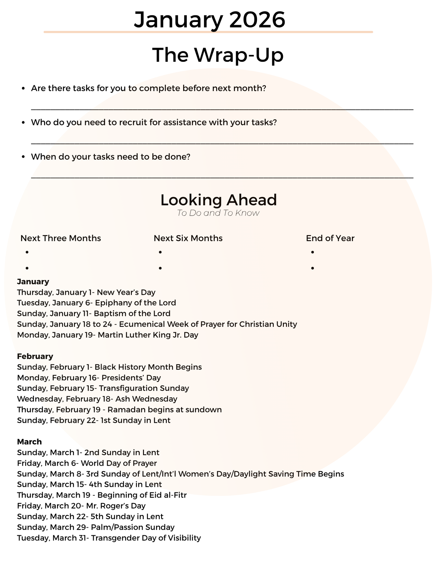 Committee Journal - 2026 PCUSA