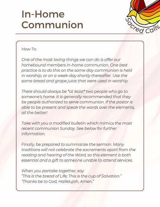 In-Home Communion Guide