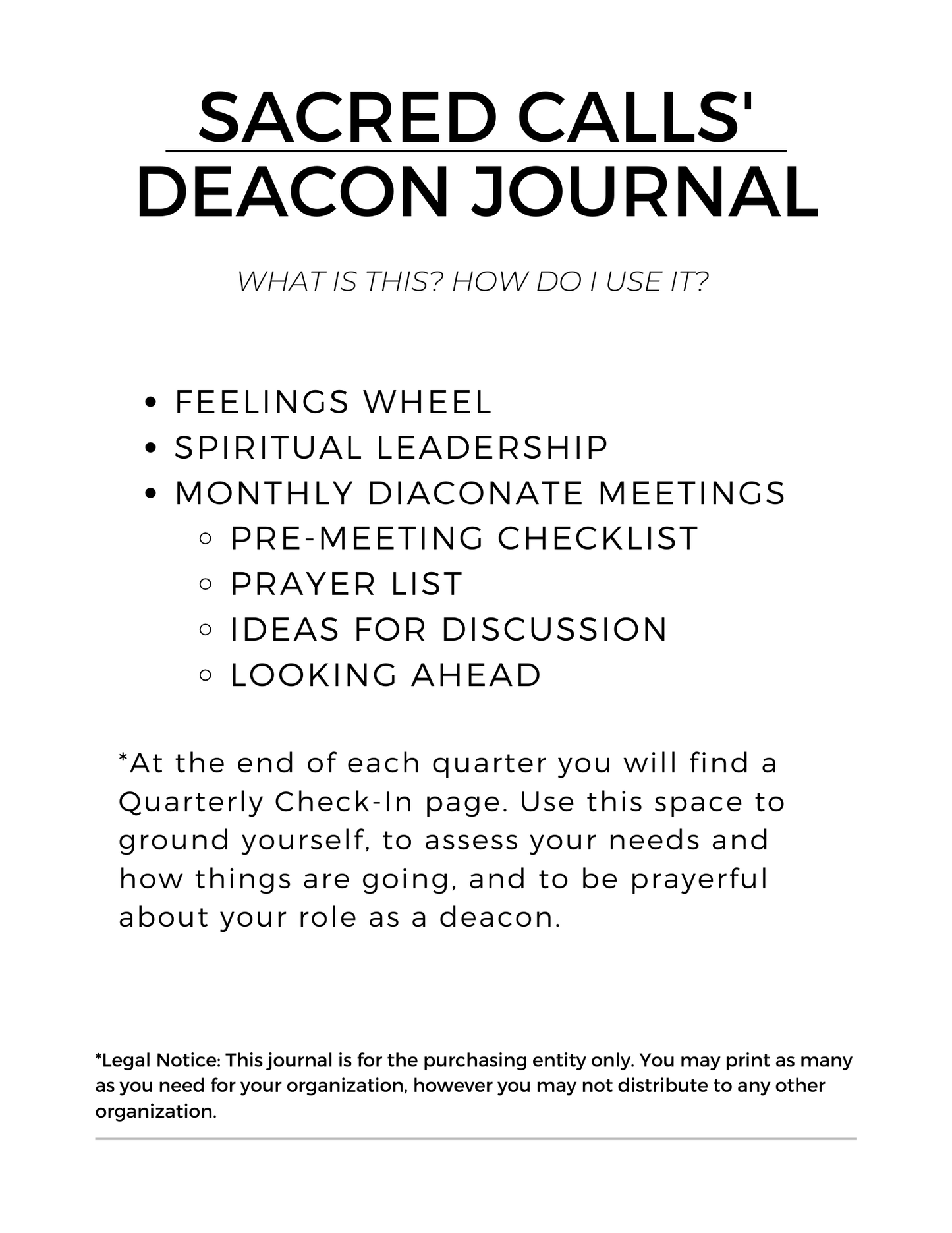 2025 PCUSA Deacon's Journal