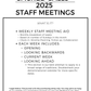 Ecumenical Staff Meeting Guide