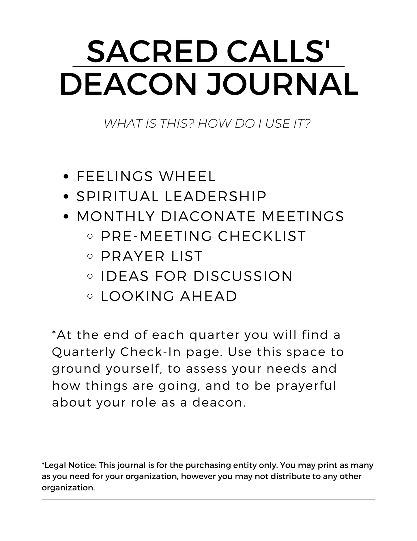 Deacon Journal - 2026