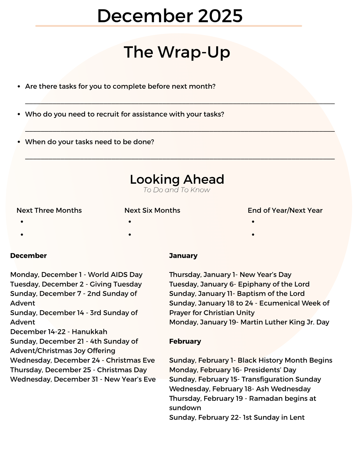 Committee/Task Force/Team Journal - 2026