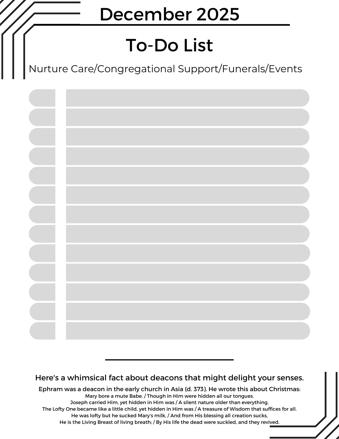 Deacon Journal - 2026