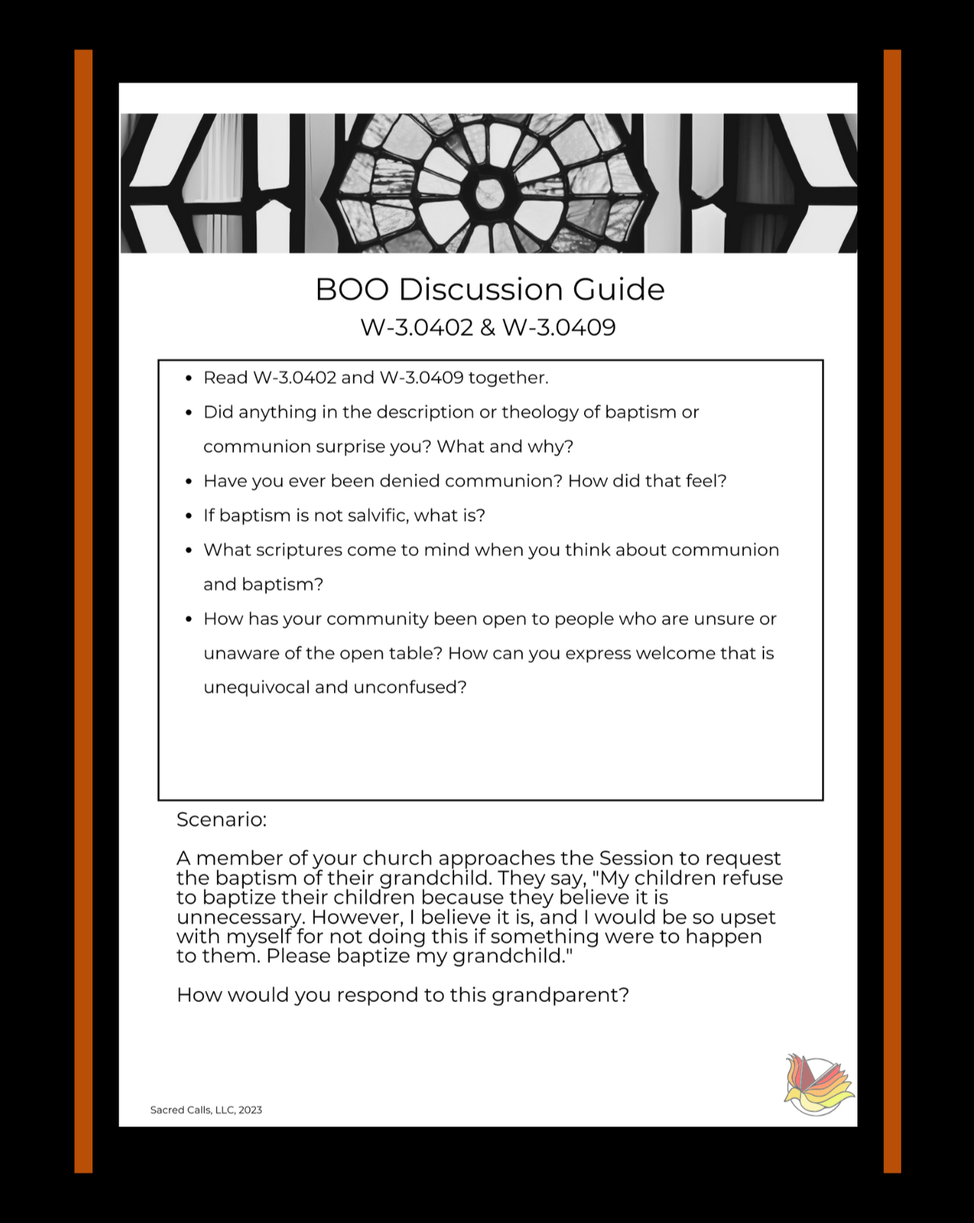 Book of Order Discussion Guides